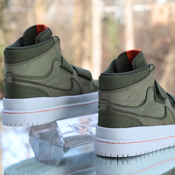 Jordan 1 Retro High Double Strap Olive Canvas - Picture 12 of 16